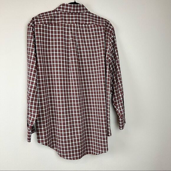‎Lauren Ralph Lauren Red Plaid Button Classic Shirt - Picture 2 of 9